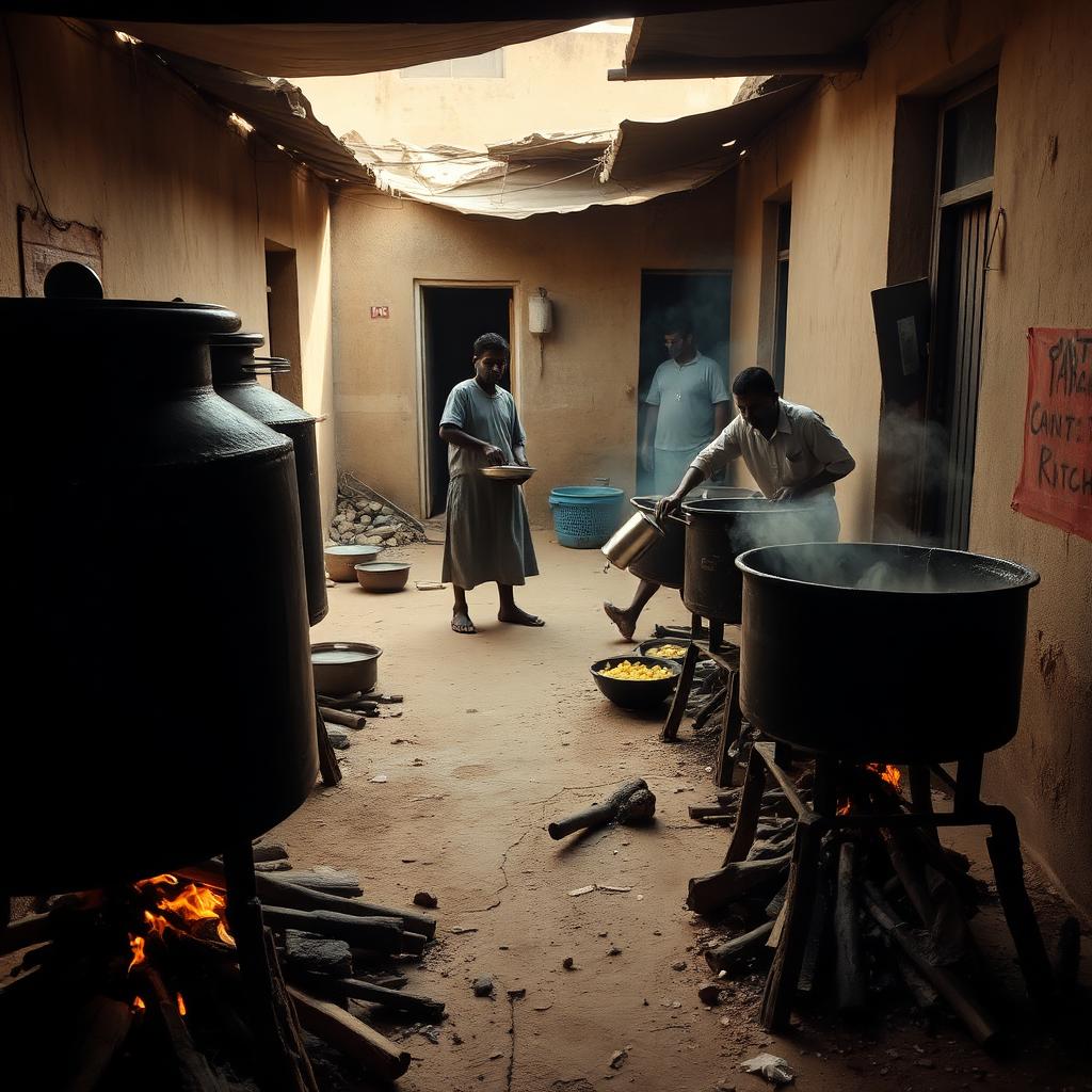 Community kitchen, evening service